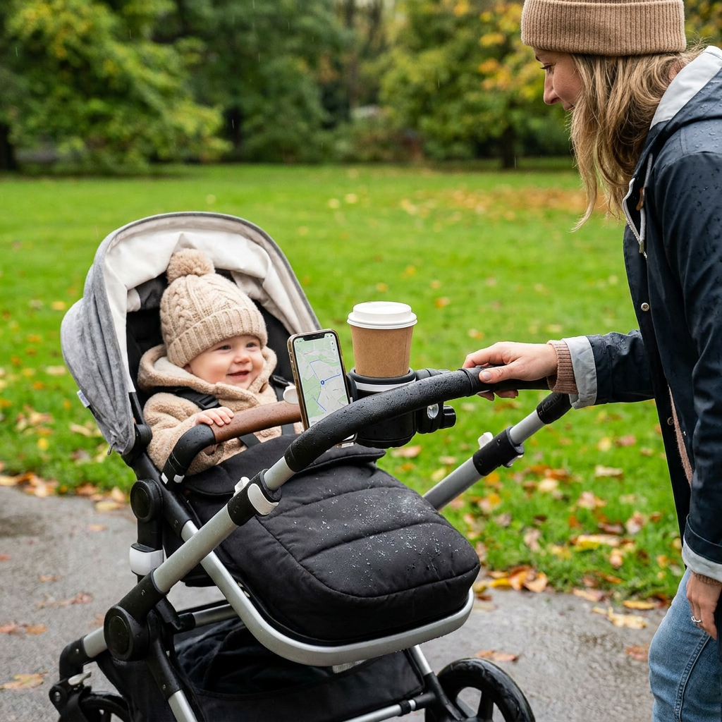 3-in-1 Baby Stroller Cup & Phone Holder