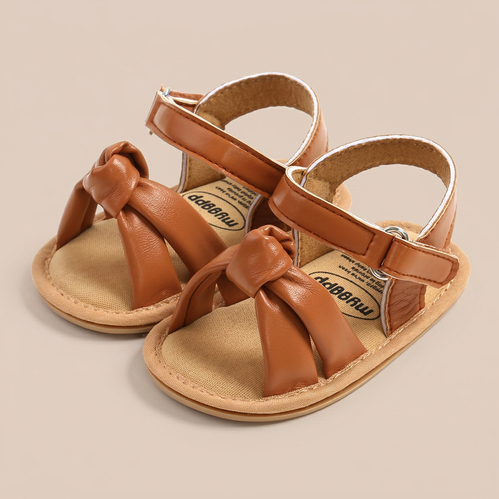 Wide Bow Strap Sandals