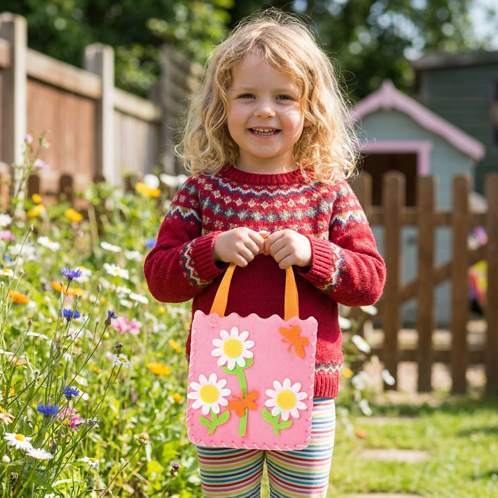 DIY Cute Felt Handbag Sewing Craft Kit for Kids