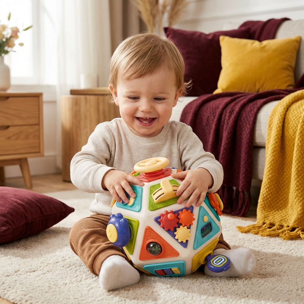Montessori 22-in-1 Activity Cube for Toddlers – Motor Skills & Exploration Toy