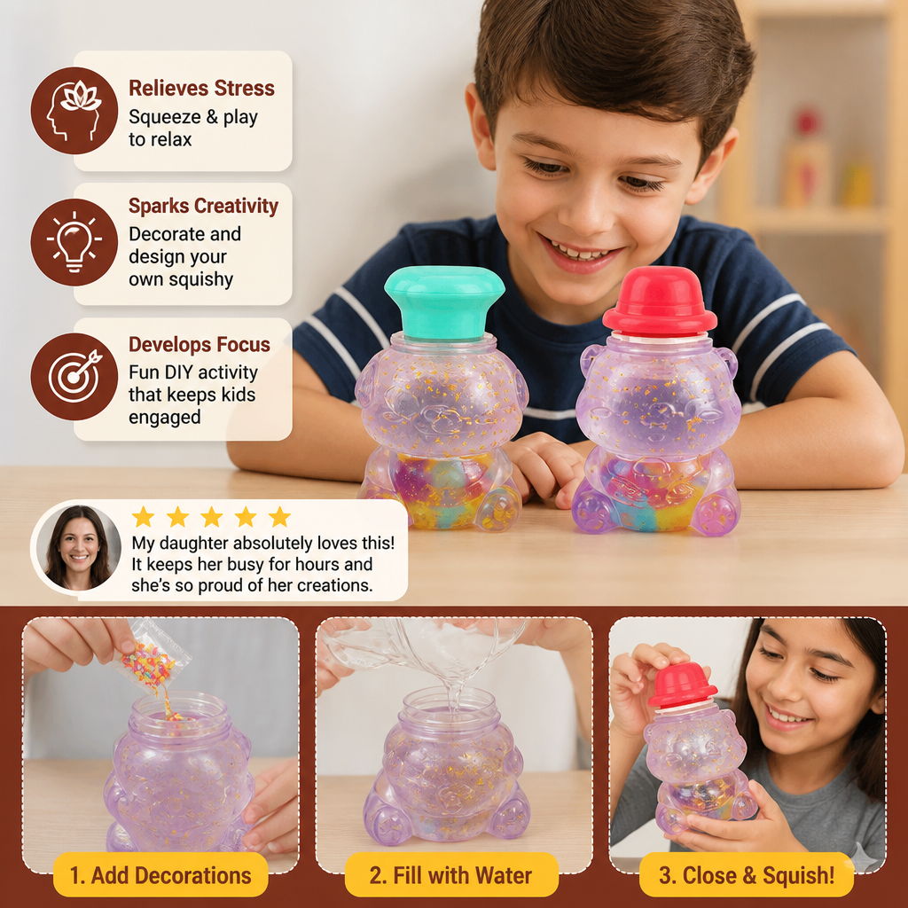 DIY Creative Stress Relief Squishy Maker Kit