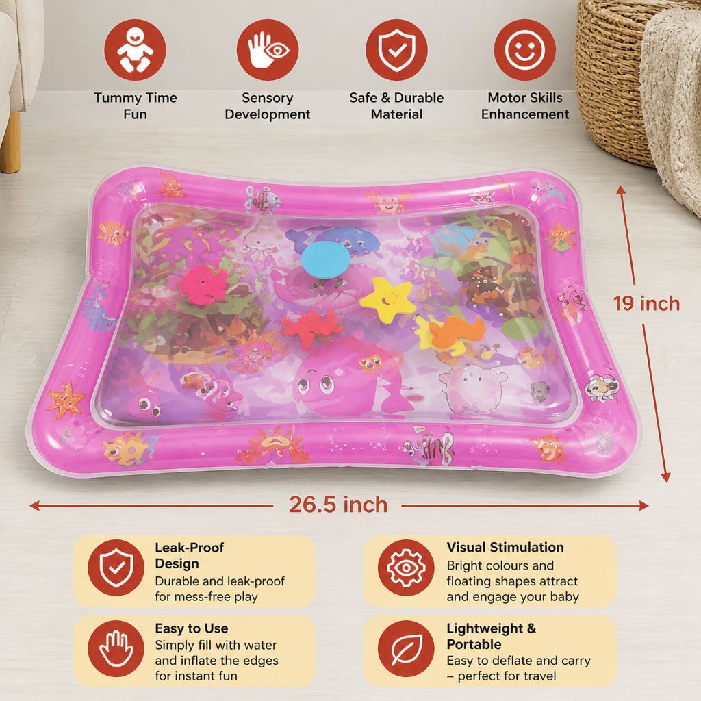 Inflatable Tummy Time Water Play Mat