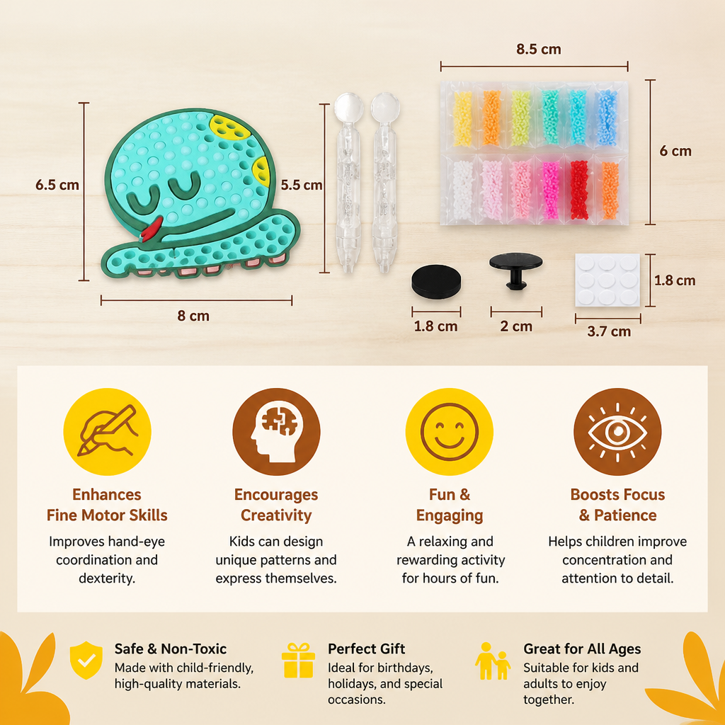 DIY Dot Bead Sticker Art Kit for Kids