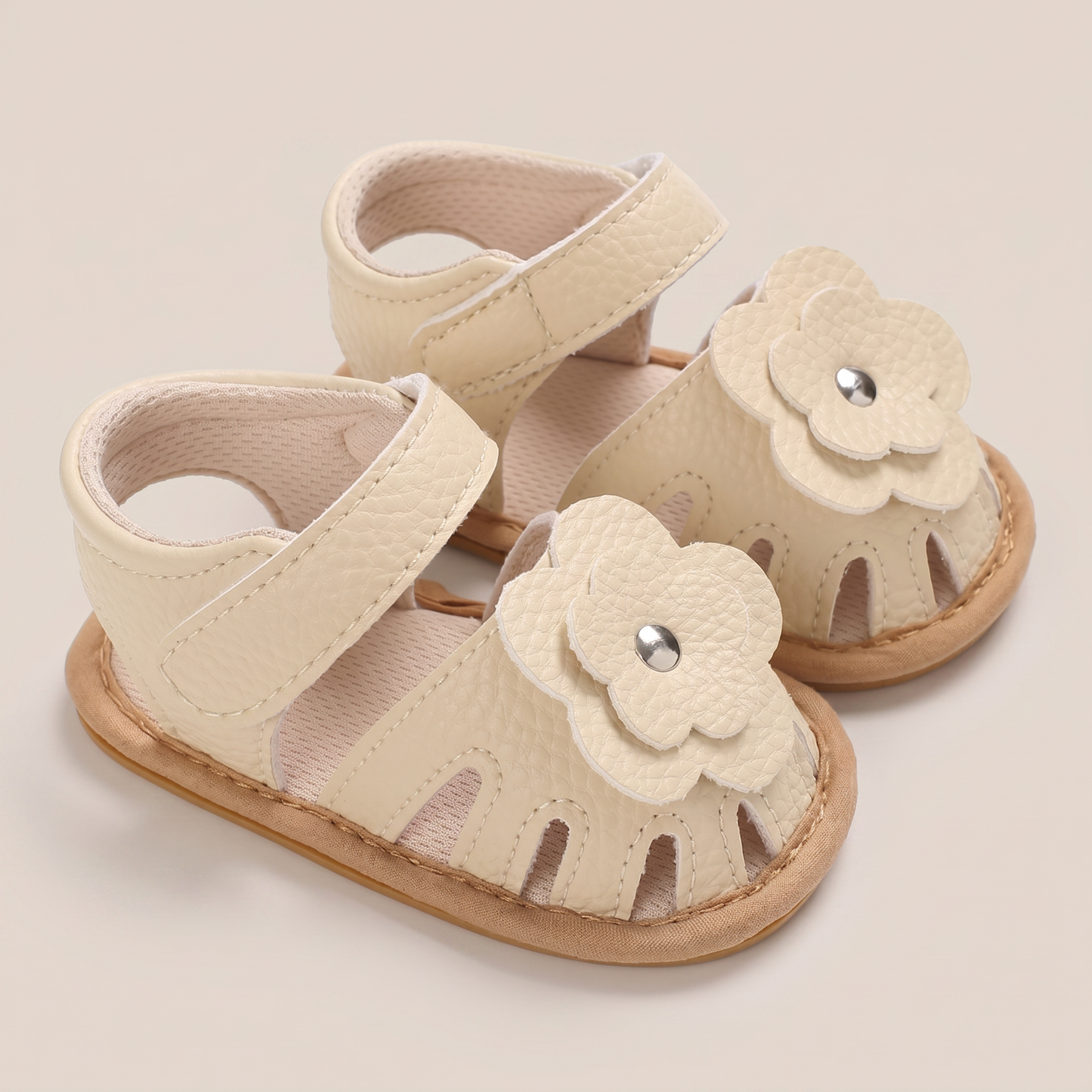 Closed-Toe Flower Sandals
