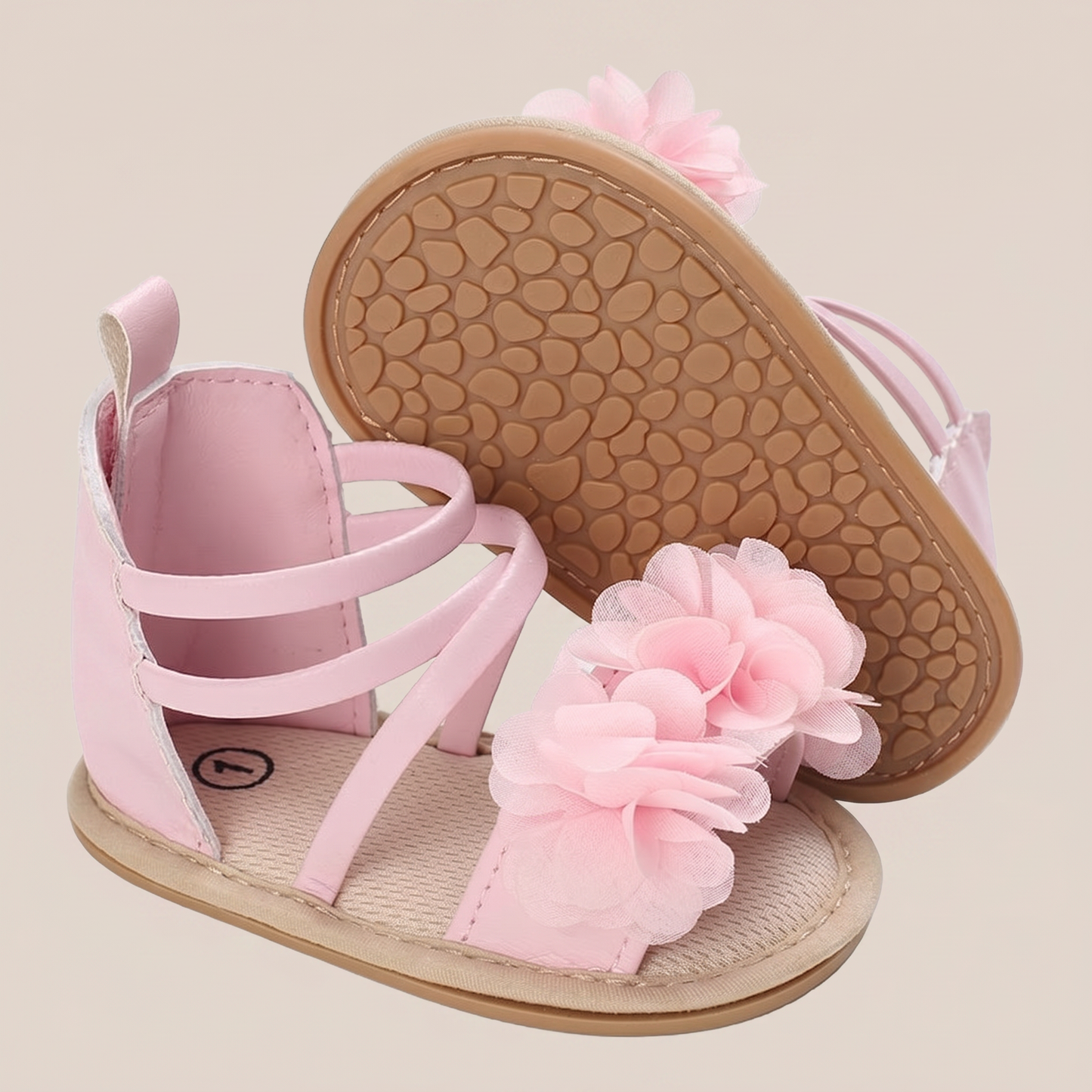Gladiator Ruffle Flower Sandals