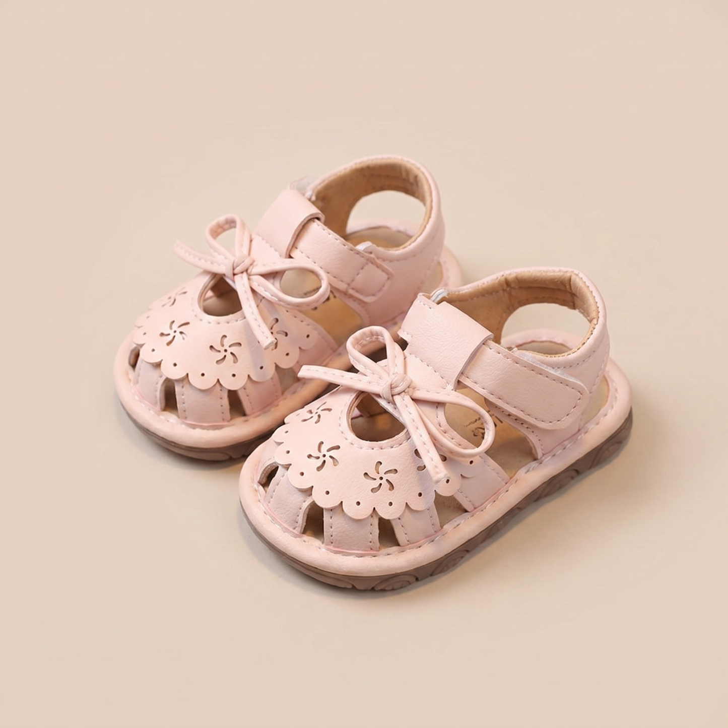 Cutout Bow Tie Sandals