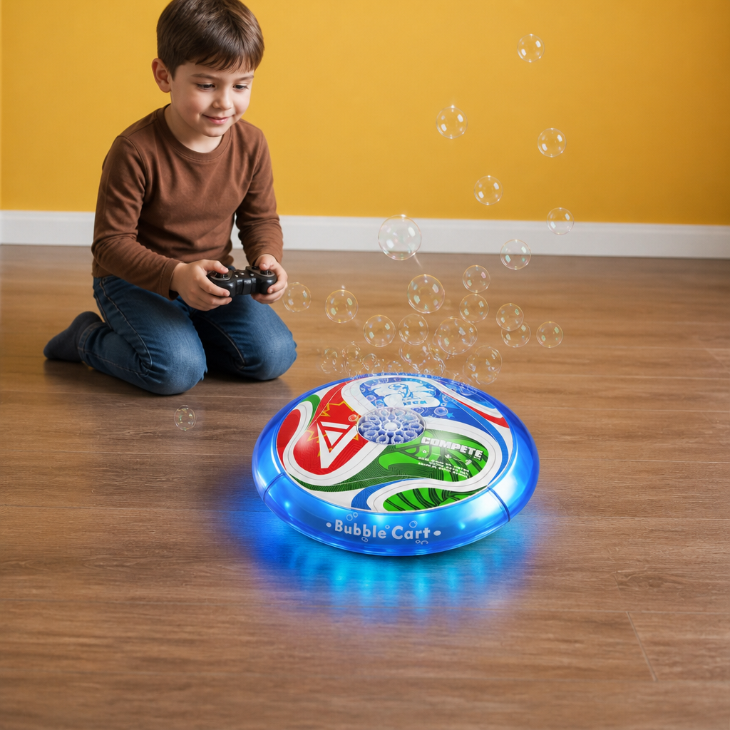 Remote Control Soccer Bubble Ball with Lights & Music