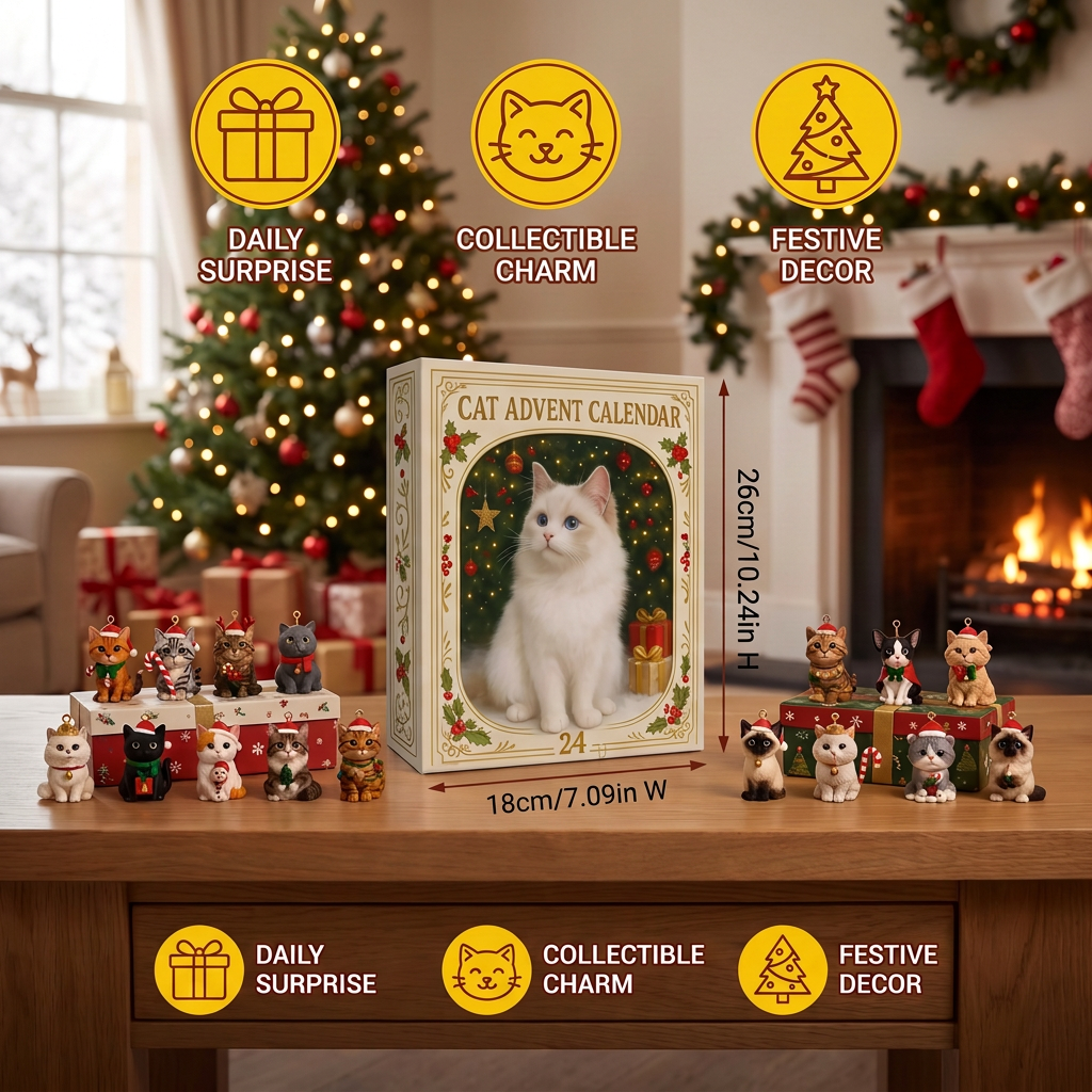 24-Day Christmas Cat Advent Calendar