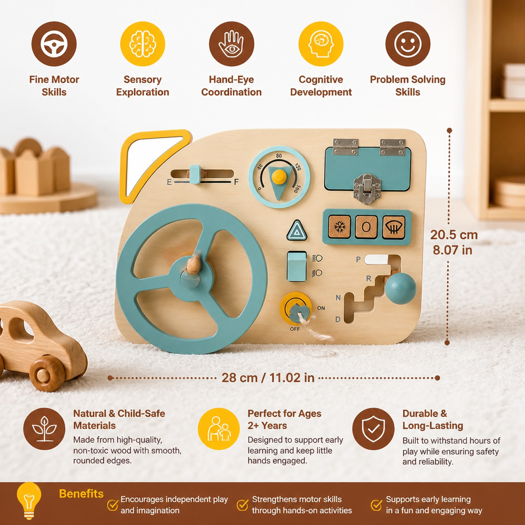 Explorer Steering Wheel – Montessori Steering Control