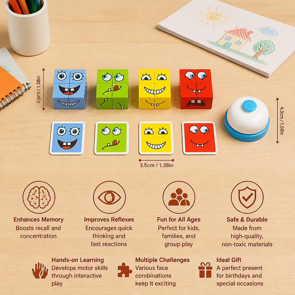 Face Puzzle Cube Game