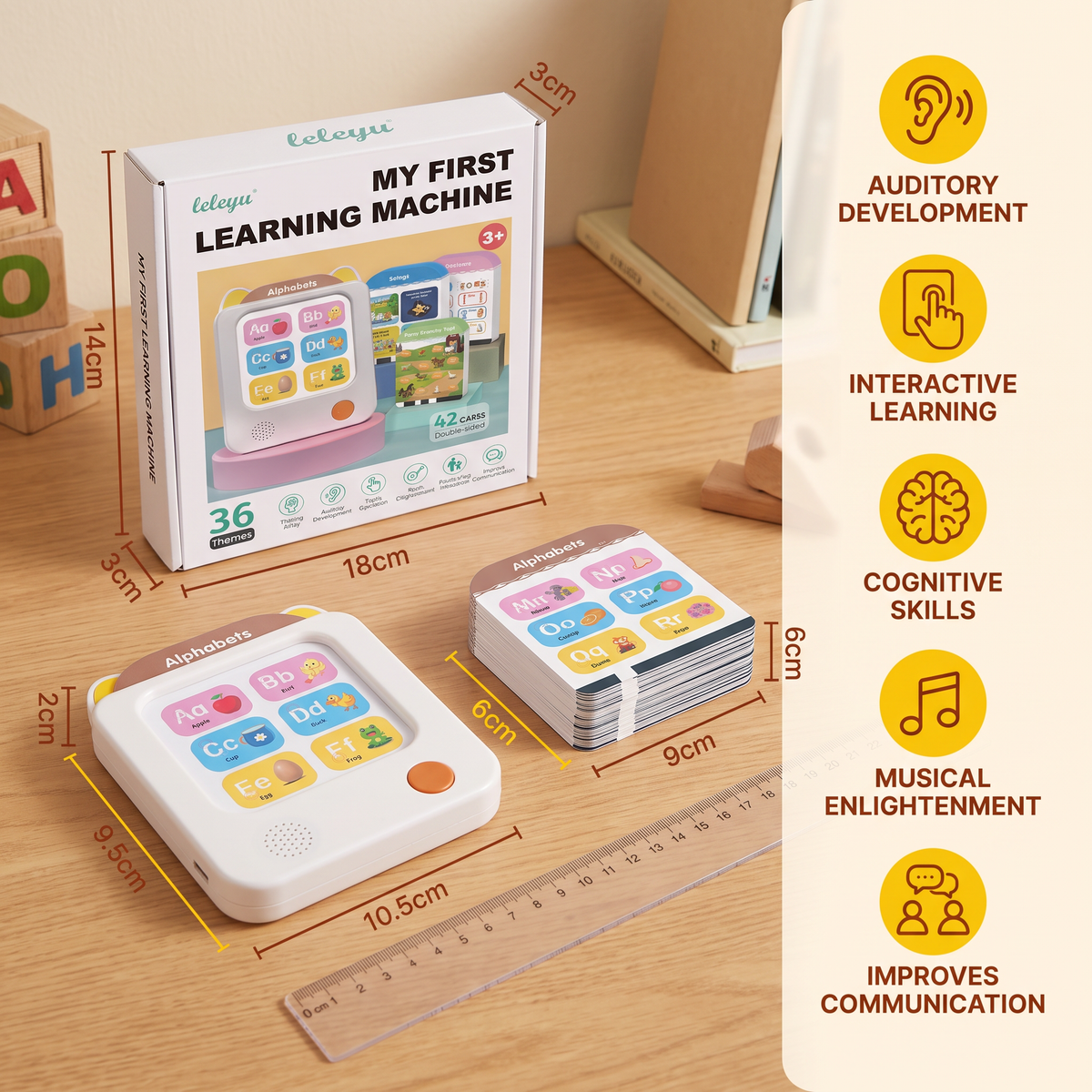 Kids’ Interactive English Flash Card Reader – Educational Learning Toy