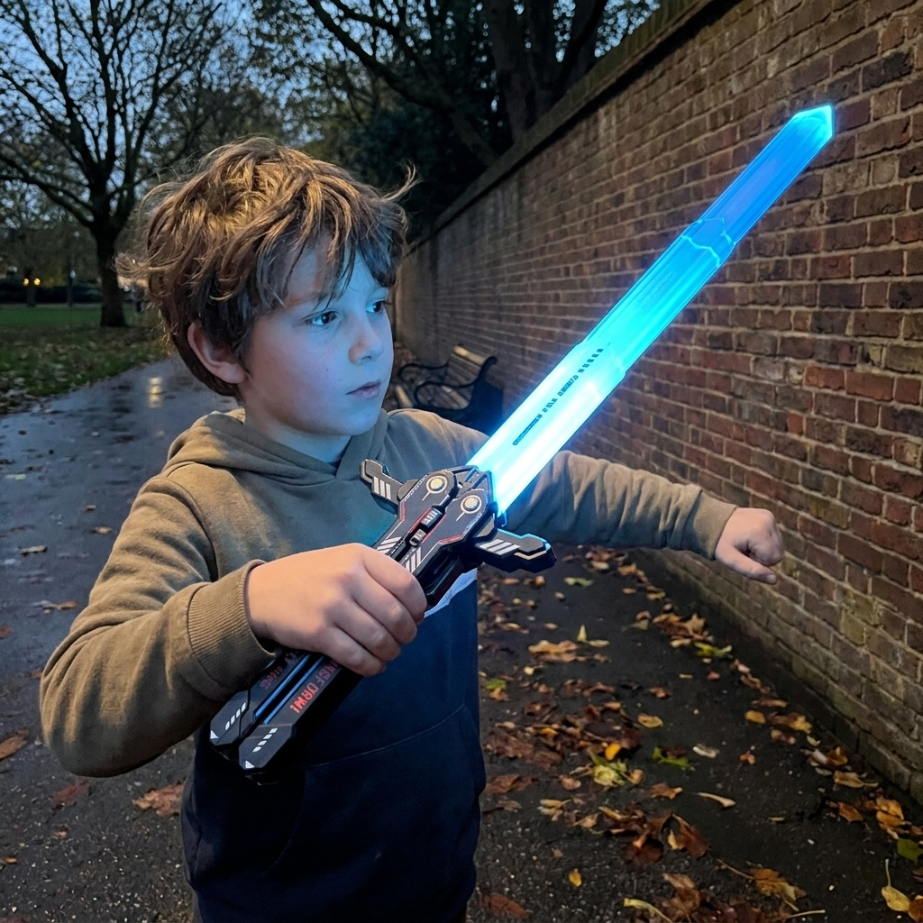 Glowing Telescopic Butterfly Sword Toy