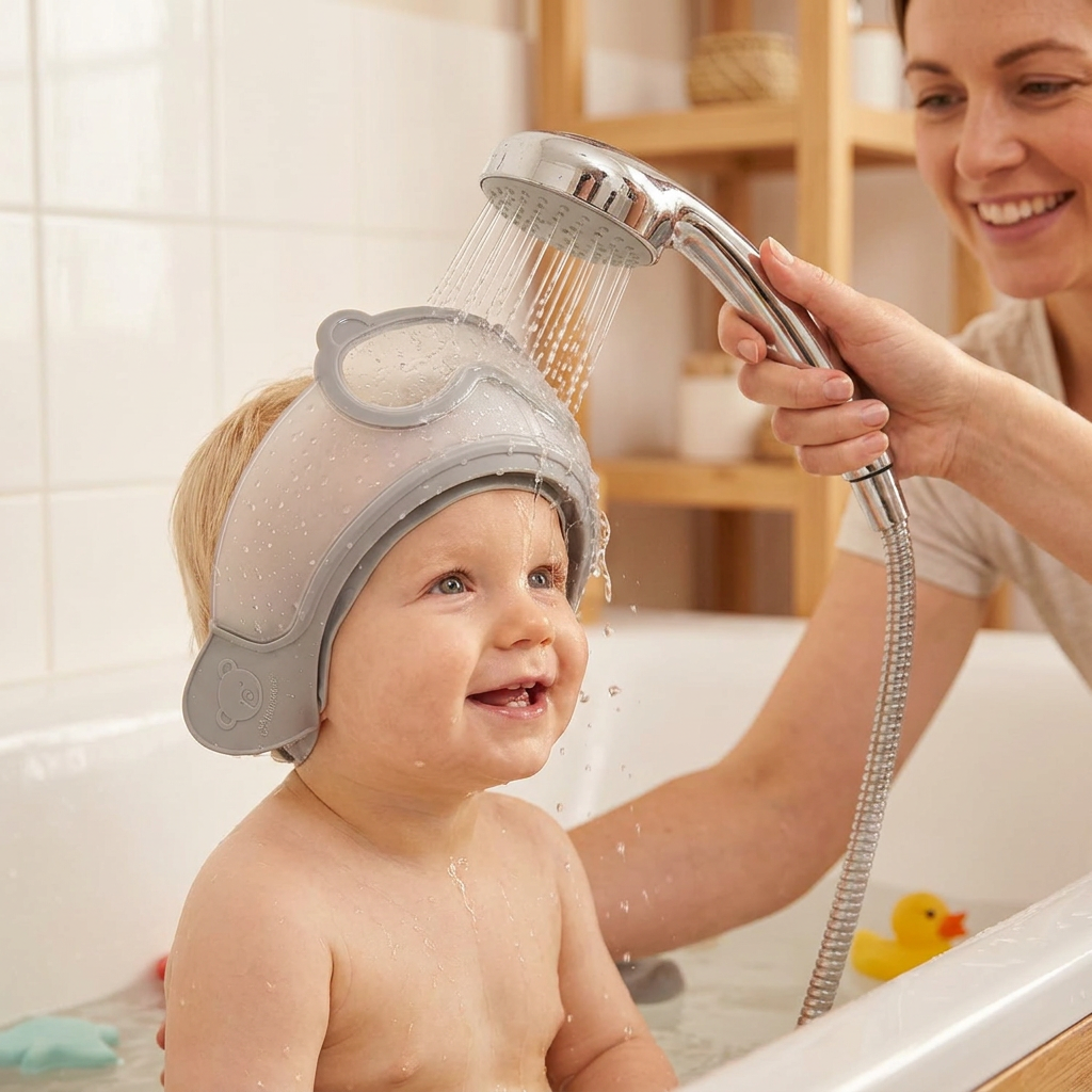 Adjustable Baby Water & Shampoo Visor with 360° Eye & Ear Protection