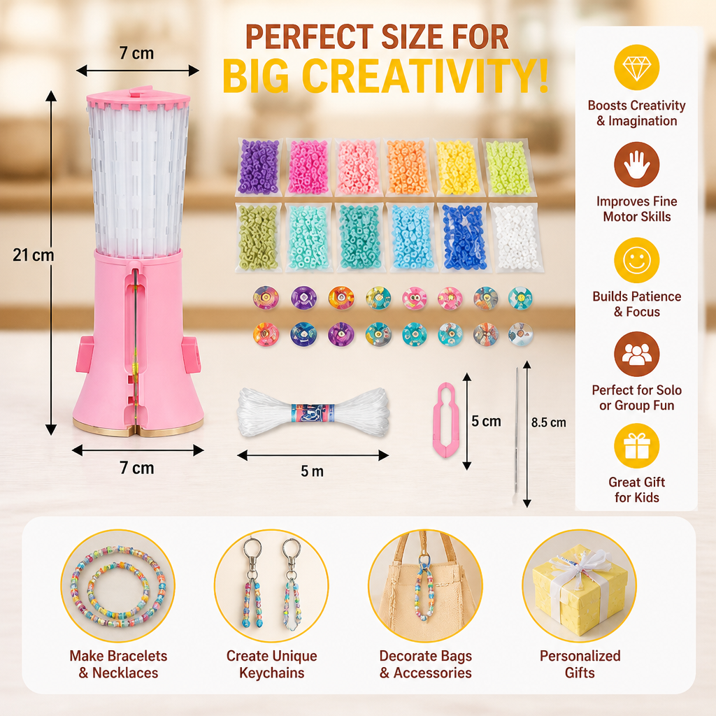DIY Beaded Bracelet Making Kit for Kids