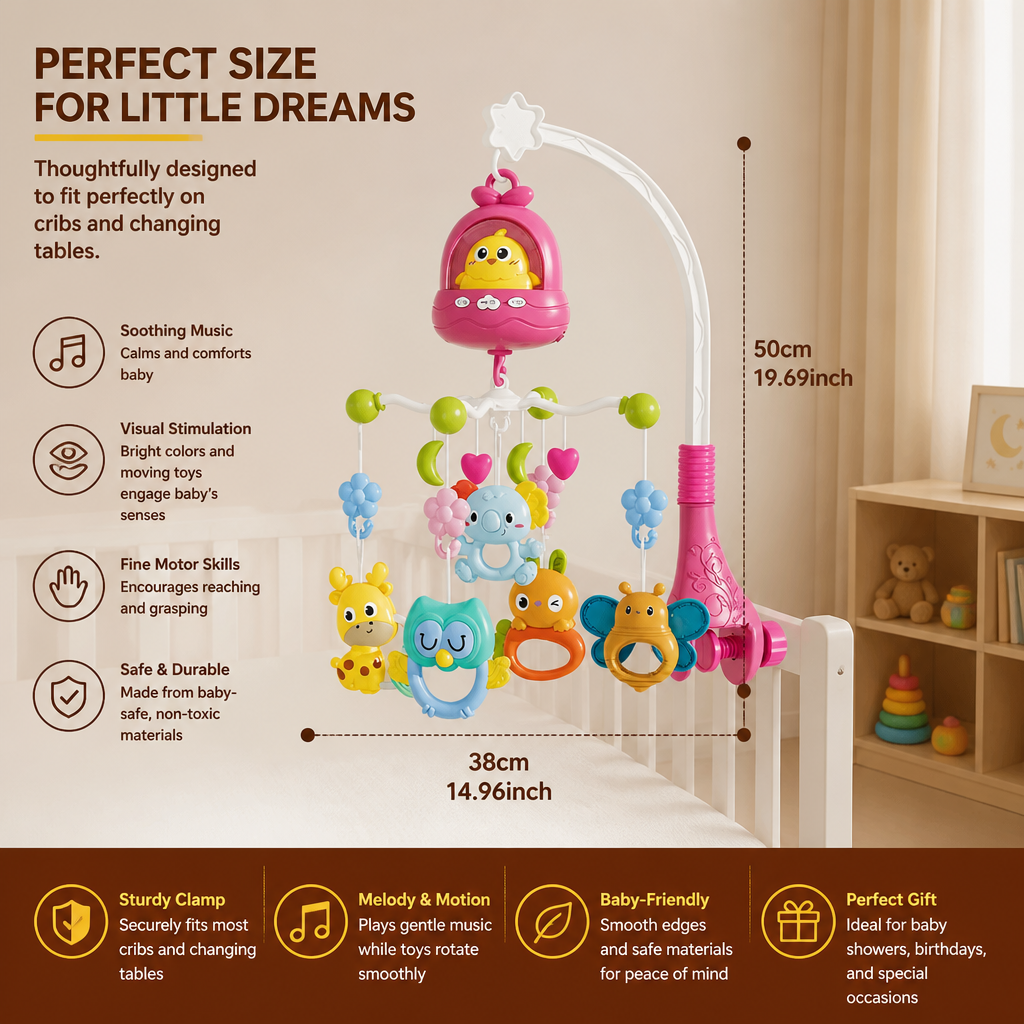 Mobile Toy for Crib & Changing Table