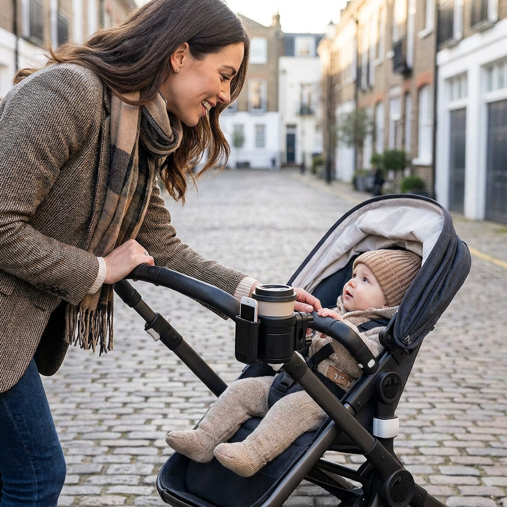 3-in-1 Baby Stroller Cup & Phone Holder