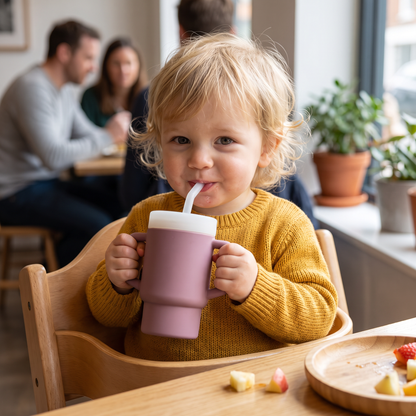 Leakproof Silicone Toddler Straw Cup