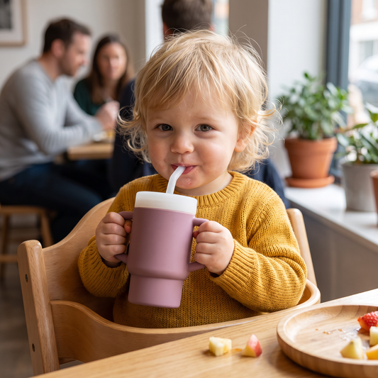 Leakproof Silicone Toddler Straw Cup