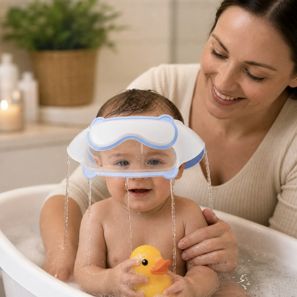 Adjustable Baby Water & Shampoo Visor with 360° Eye & Ear Protection