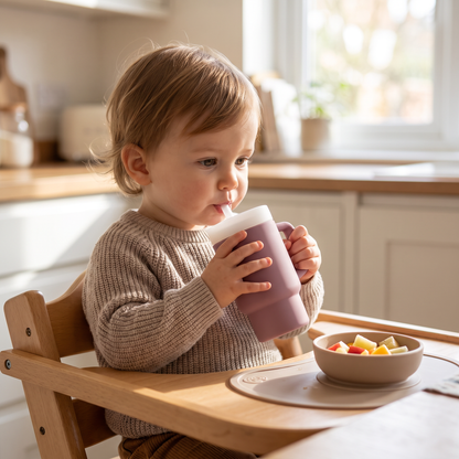 Leakproof Silicone Toddler Straw Cup