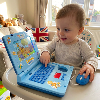 Kids’ Interactive Laptop with Lights, Music & Scrolling Screen