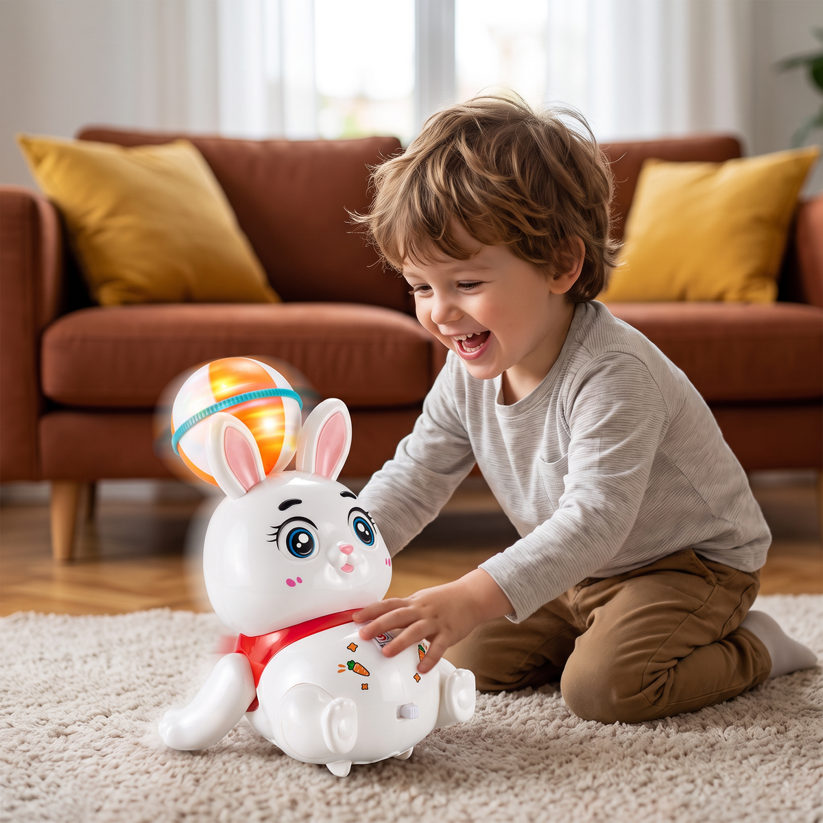 Interactive Dancing Rabbit Toy – Lights, Music & Fun Movement