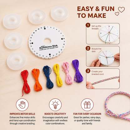 DIY Kumihimo Bracelet Making Kit for Kids