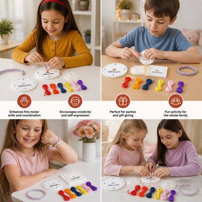 DIY Kumihimo Bracelet Making Kit for Kids
