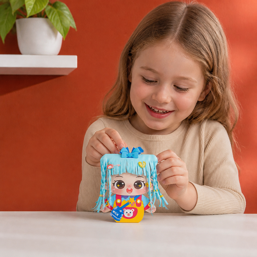 DIY Hair Stylist Craft Kit for Kids