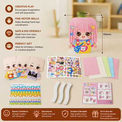 DIY Hair Stylist Craft Kit for Kids