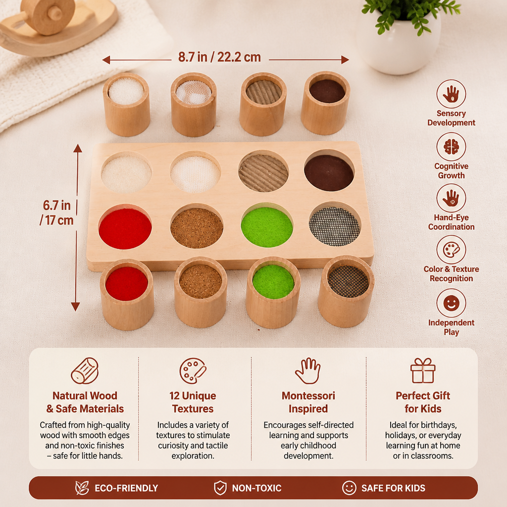 Montessori Touch-and-Feel Game – Sensory Learning Toy