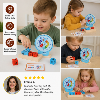 Educational Montessori Clock & Time Learning Toy