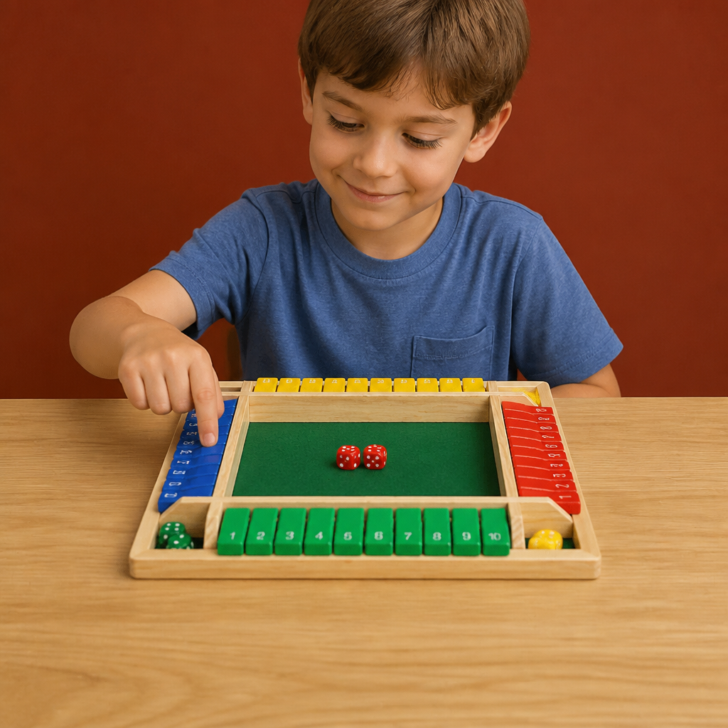 ShutTheBox Family Game 4 Player Set