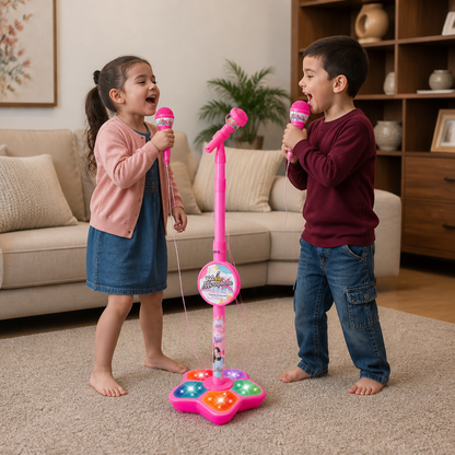 Kids Karaoke Machine with Microphone Stand – Singing Fun Set