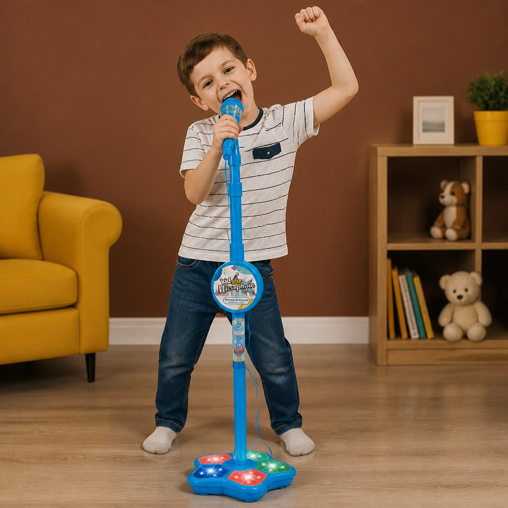 Kids Karaoke Machine with Microphone Stand – Singing Fun Set