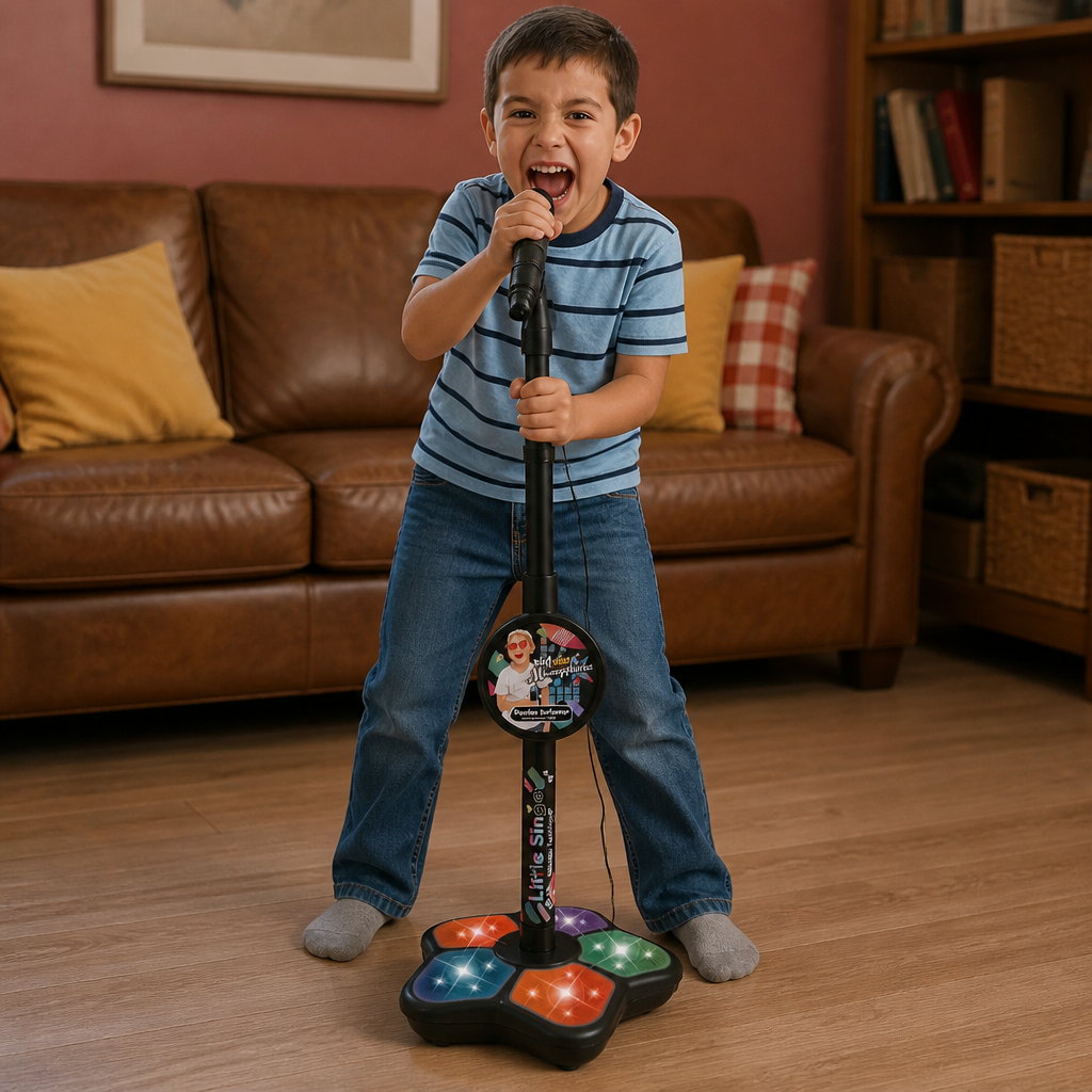 Kids Karaoke Machine with Microphone Stand – Singing Fun Set