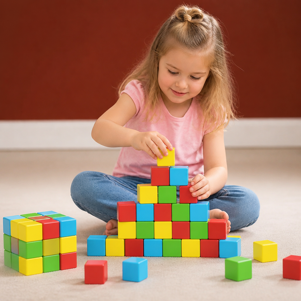 Toddler Safe 4.2cm Magnetic Building Cubes – STEM Learning Blocks