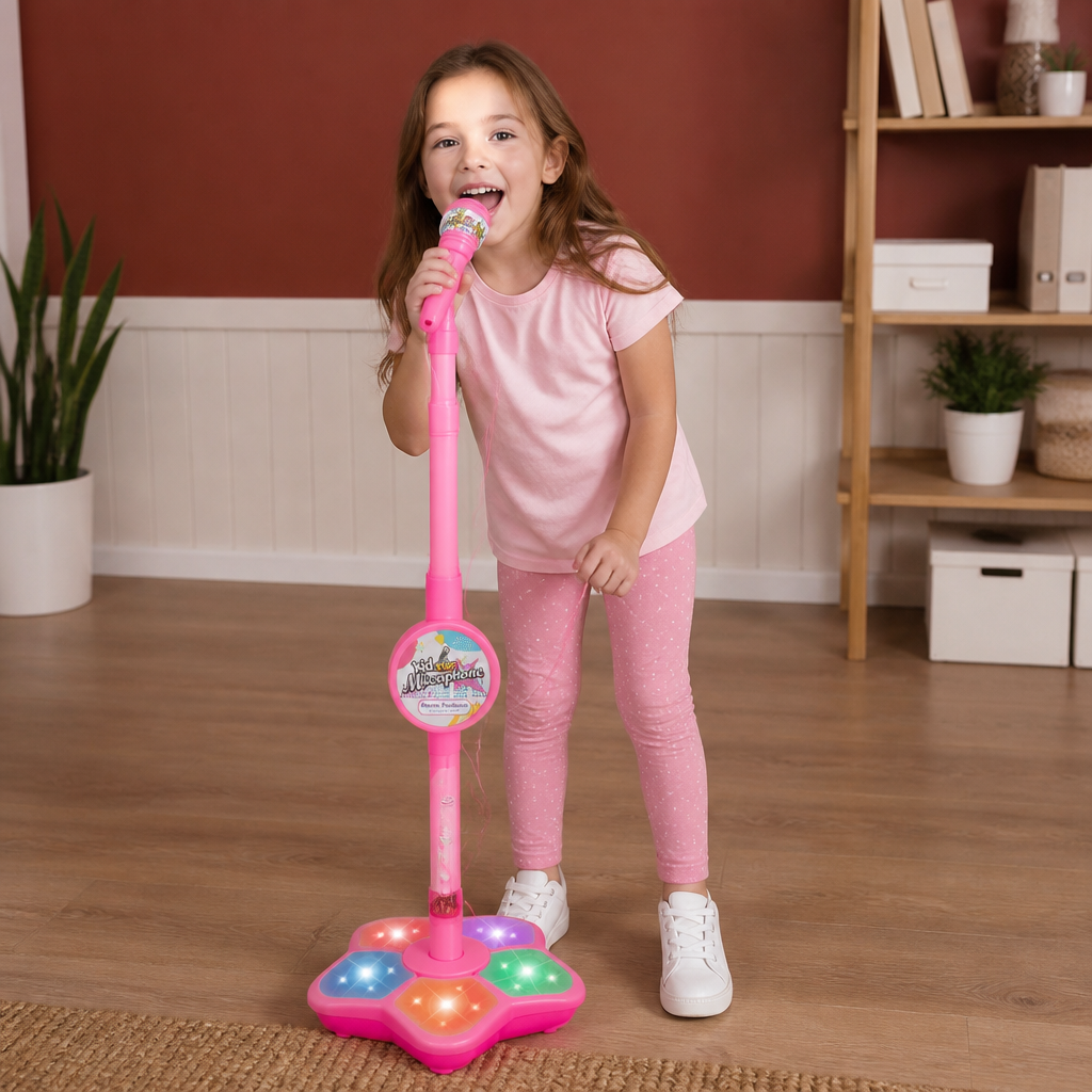 Kids Karaoke Machine with Microphone Stand – Singing Fun Set