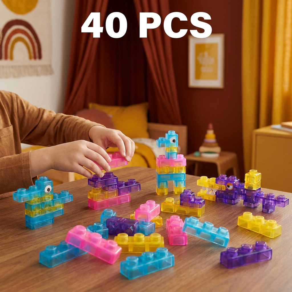 Magical Gummy Blocks, Soft Building Blocks for Children