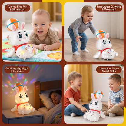 Interactive Dancing Rabbit Toy – Lights, Music & Fun Movement