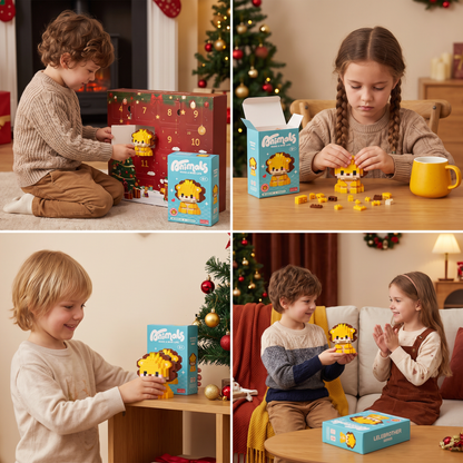 Adorable Animal Building Blocks Advent Calendar for Kids