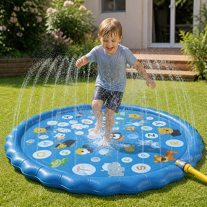 Inflatable Kids Splash Pad with Sprinkler – Outdoor Water Play Mat for Garden & Beach