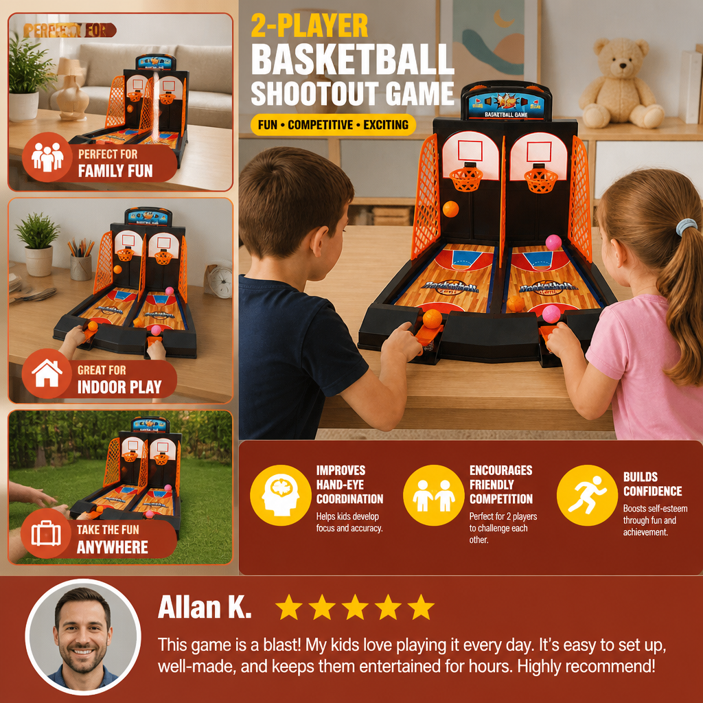 2-Player Basketball Shootout Game