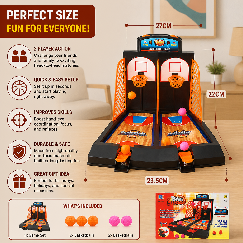 2-Player Basketball Shootout Game