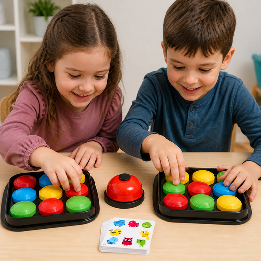 Educational Color Pattern Match Family Bell Game