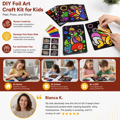 DIY Foil Art Craft Kit for Kids