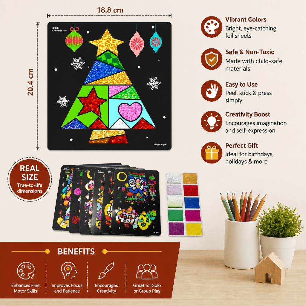 DIY Foil Art Craft Kit for Kids