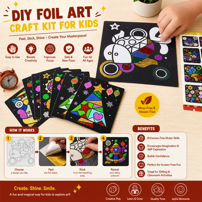 DIY Foil Art Craft Kit for Kids