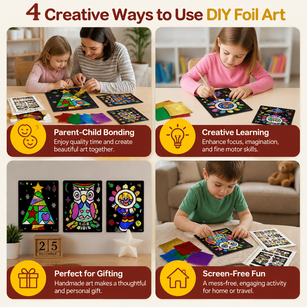 DIY Foil Art Craft Kit for Kids