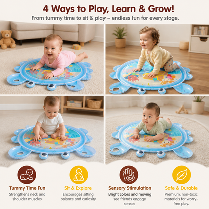 2in1 Interactive Tummy Time Toy & Play Mat